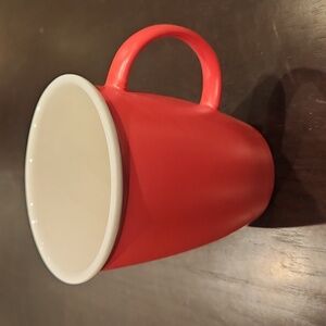 West Elm coffe/tea/beverage mug, red NEW